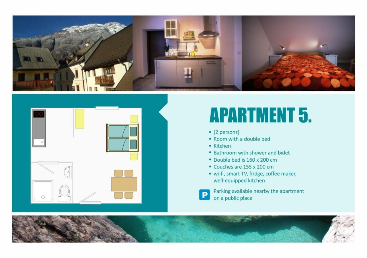 Tiptop Apartment & Outdoor Activities Bovec Extérieur photo